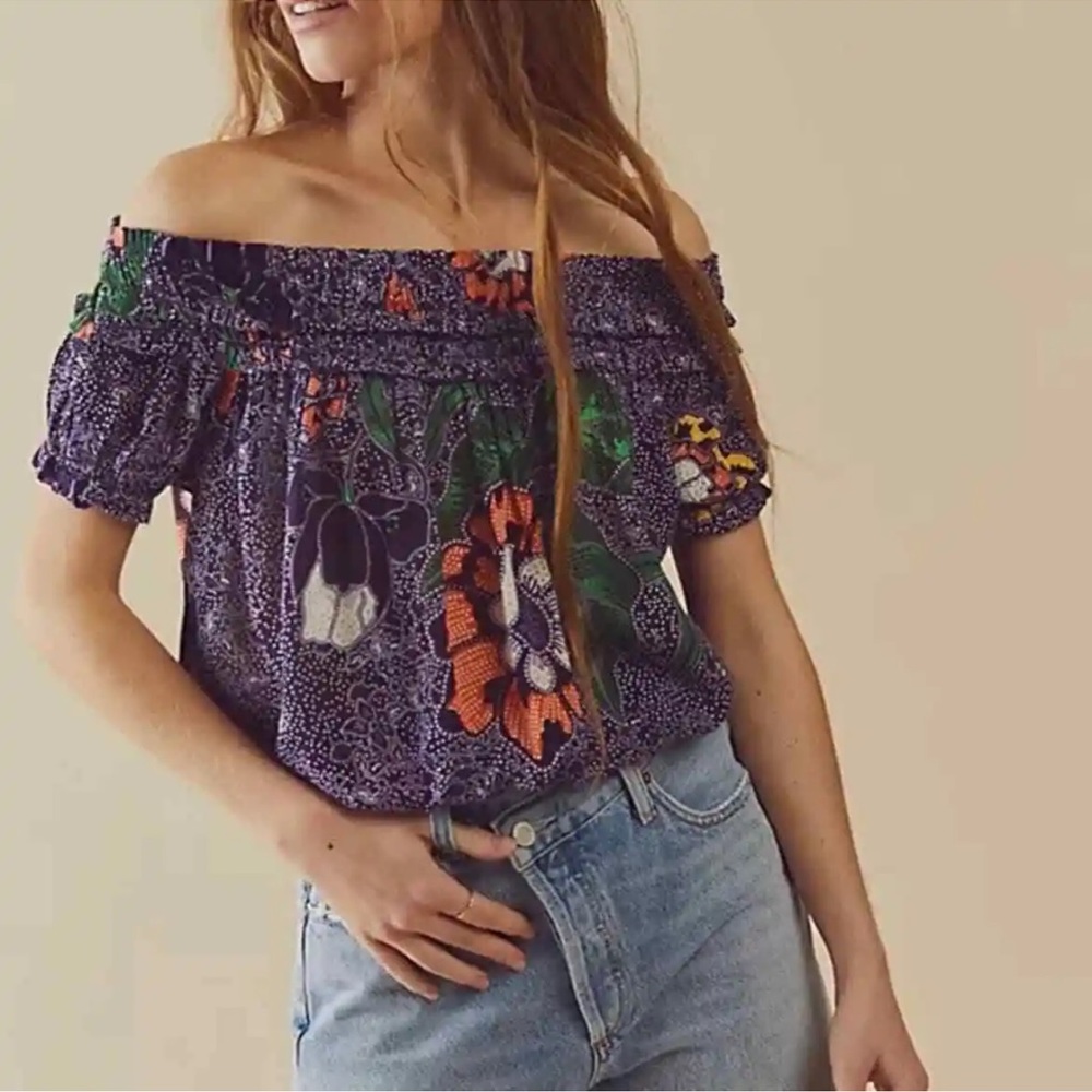 Free People Suki Floral Top